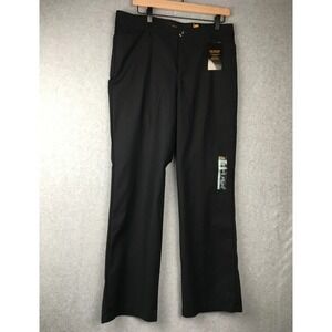 Lee Womens Regular Fit Trousers Mid Rise Black Size 12 Medium Flex Motion
